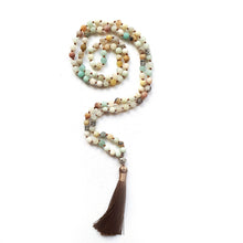 Lade das Bild in den Galerie-Viewer, Mala, Malakette,Mala kette, Meditationskette, Yogakette, Malakette handgemacht, 108 perlen Mala, Handgemachte Mala,