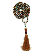 Lade das Bild in den Galerie-Viewer, Mala, Malakette,Mala kette, Meditationskette, Yogakette, Malakette handgemacht, 108 perlen Mala, Handgemachte Mala,