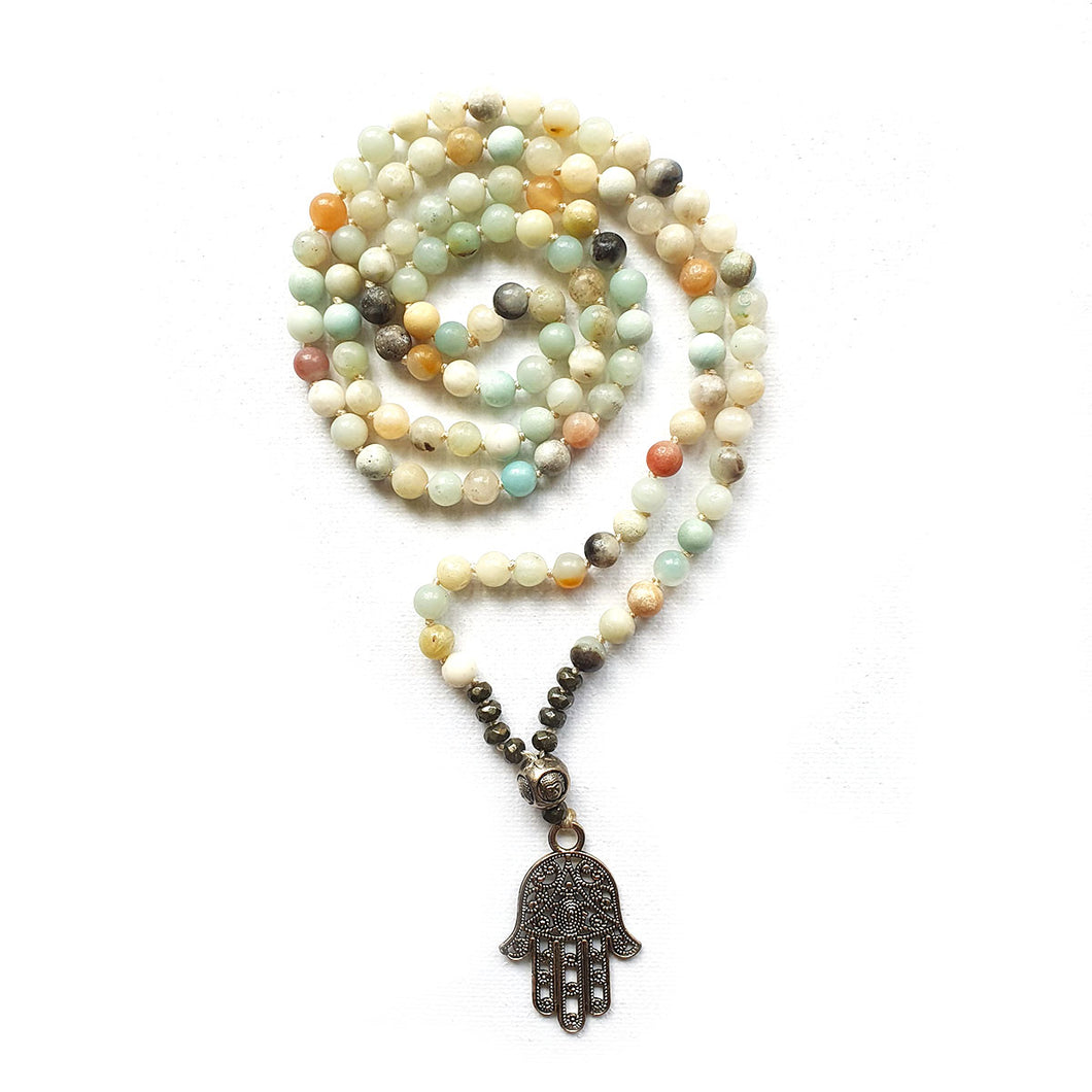 Mala, Malakette,Mala kette, Meditationskette, Yogakette, Malakette handgemacht, 108 perlen Mala, Handgemachte Mala,